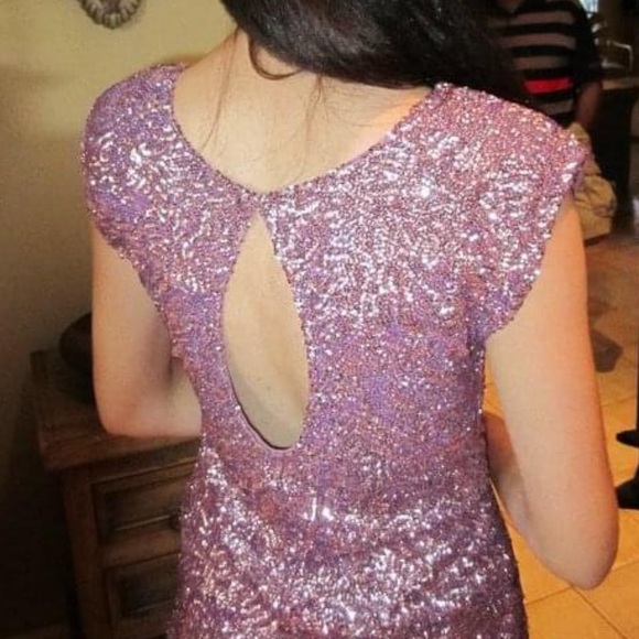 Alice + Olivia Sequin Mini Dress - Picture 3 of 12